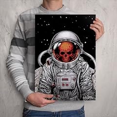 Skull astronaut art for sale  Delivered anywhere in UK
