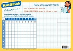 Mémo effaçable division d'occasion  Livré partout en France