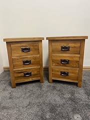 Oak bedside tables for sale  Delivered anywhere in UK