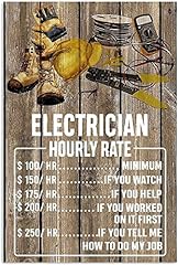 Electrician metal signs for sale  Delivered anywhere in USA 