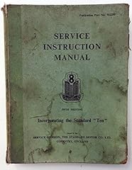 Service instruction manual for sale  Delivered anywhere in UK