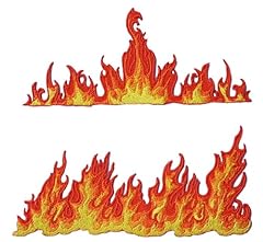 Flame design embroidered for sale  Delivered anywhere in USA 