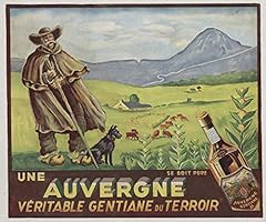 Auvergne gentiane affiche d'occasion  Livré partout en France