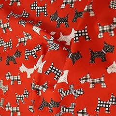 Polycotton fabric scottish for sale  Delivered anywhere in UK