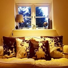 Real cowhide pillows for sale  Delivered anywhere in UK