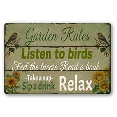 Garden rules sign for sale  Delivered anywhere in USA 