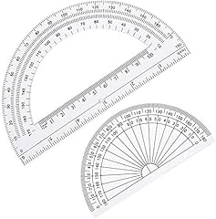 2pcs plastic protractors for sale  Delivered anywhere in UK