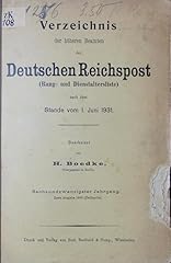 Verzeichnis höheren beamten gebraucht kaufen  Wird an jeden Ort in Deutschland