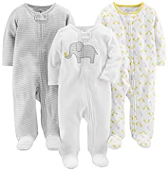 Simple Joys by Carter's Unisex Babies' Cotton Footed for sale  Delivered anywhere in UK