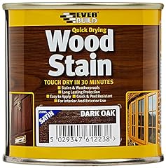 Everbuild Quick Drying Wood Stain, Dark Oak, 250 ml for sale  Delivered anywhere in UK