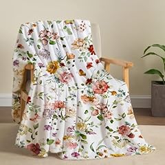 Watercolor flowers throw for sale  Delivered anywhere in USA 