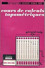 Cours calculs topométriques d'occasion  Livré partout en France