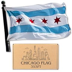 Chicago flag 3x5 for sale  Delivered anywhere in USA 
