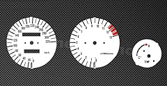 White speedometer tachometer for sale  Delivered anywhere in Ireland