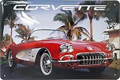 Corvette blechschild hochwerti gebraucht kaufen  Wird an jeden Ort in Deutschland