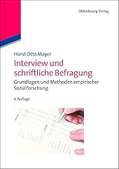 Interview schriftliche befragu gebraucht kaufen  Wird an jeden Ort in Deutschland