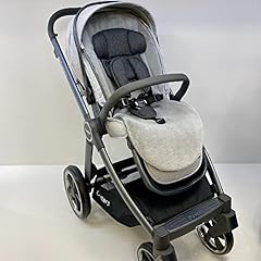 Babystyle Oyster 3 Reversible Fur seat Liner in Grey, used for sale  Delivered anywhere in UK