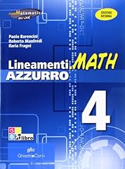 Lineam.math azz.4 vol. usato  Spedito ovunque in Italia 