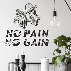 Pain gain wandtattoo gebraucht kaufen  Wird an jeden Ort in Deutschland
