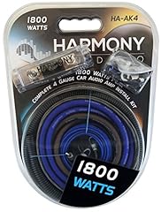 Used, Harmony Audio HA-AK4 Car Stereo Complete 4 Gauge 1800W for sale  Delivered anywhere in USA 