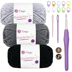 Chenille yarn chunky for sale  Delivered anywhere in UK