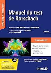 Manuel test rorschach d'occasion  Livré partout en France