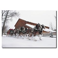 Clydesdales snowing front for sale  Delivered anywhere in USA 