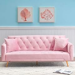 Majnesvon pink futon for sale  Delivered anywhere in USA 