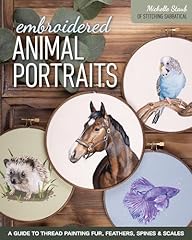 Embroidered animal portraits for sale  Delivered anywhere in UK