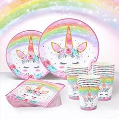 Unicorn paper plates for sale  Delivered anywhere in UK