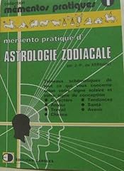 Memento pratique astrologie d'occasion  Livré partout en France