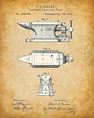 Anvil vise patent for sale  Delivered anywhere in USA 