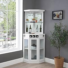 Home Source Corner Bar Unit White for sale  Delivered anywhere in Ireland