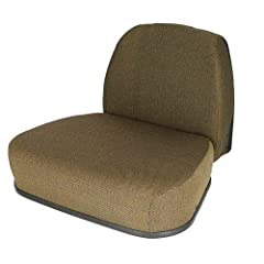 Seat Cushion Set - Fabric Dark Brown fits John Deere for sale  Delivered anywhere in USA 