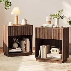 Fluted nightstands set for sale  Delivered anywhere in USA 