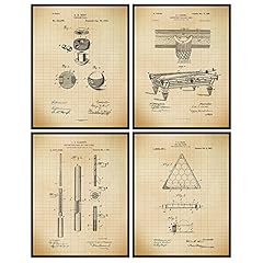 Billiards patent art for sale  Delivered anywhere in USA 