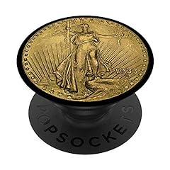 Gold Double Eagle Coin Collector PopSockets PopGrip: for sale  Delivered anywhere in USA 