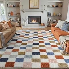 Purecozy checkered rug for sale  Delivered anywhere in USA 