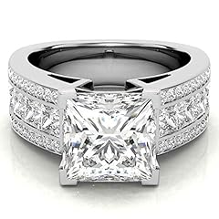 4.00 princess cut for sale  Delivered anywhere in USA 