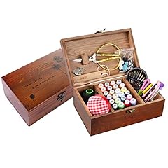 Sewing kit wooden for sale  Delivered anywhere in USA 