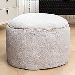 Round unstuffed pouf for sale  Delivered anywhere in USA 