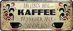 Blechschilder lustiger caffee gebraucht kaufen  Wird an jeden Ort in Deutschland