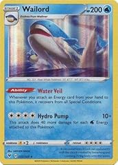 Pokemon scheda wailord usato  Spedito ovunque in Italia 