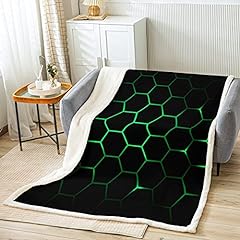 Hexagonal fleece throw for sale  Delivered anywhere in UK