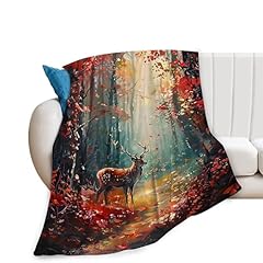 Deer throw blanket for sale  Delivered anywhere in USA 
