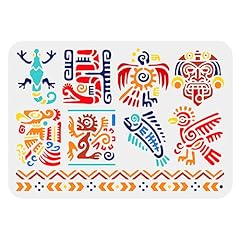 Benecreat mayan stencils for sale  Delivered anywhere in USA 