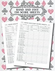Hand foot scorekeeping for sale  Delivered anywhere in USA 