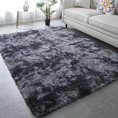 Grey fluffy area for sale  Delivered anywhere in USA 