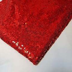 Red sequin fabric for sale  Delivered anywhere in UK