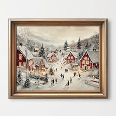 Snowy holiday scene for sale  Delivered anywhere in USA 